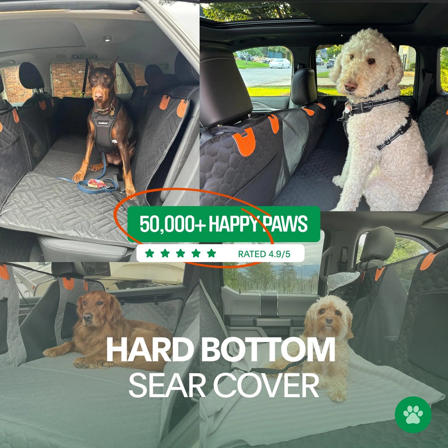 Hard bottom seat cover