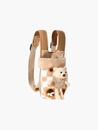 Bear-Style Double-Shoulder Pet Front Carrier